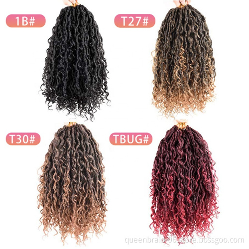 River Locs Crochet Braids Twist Hair Natural Deep Faux Locs Crochet Hair Braids Twist Pre-Looped Synthetic Hair Extension